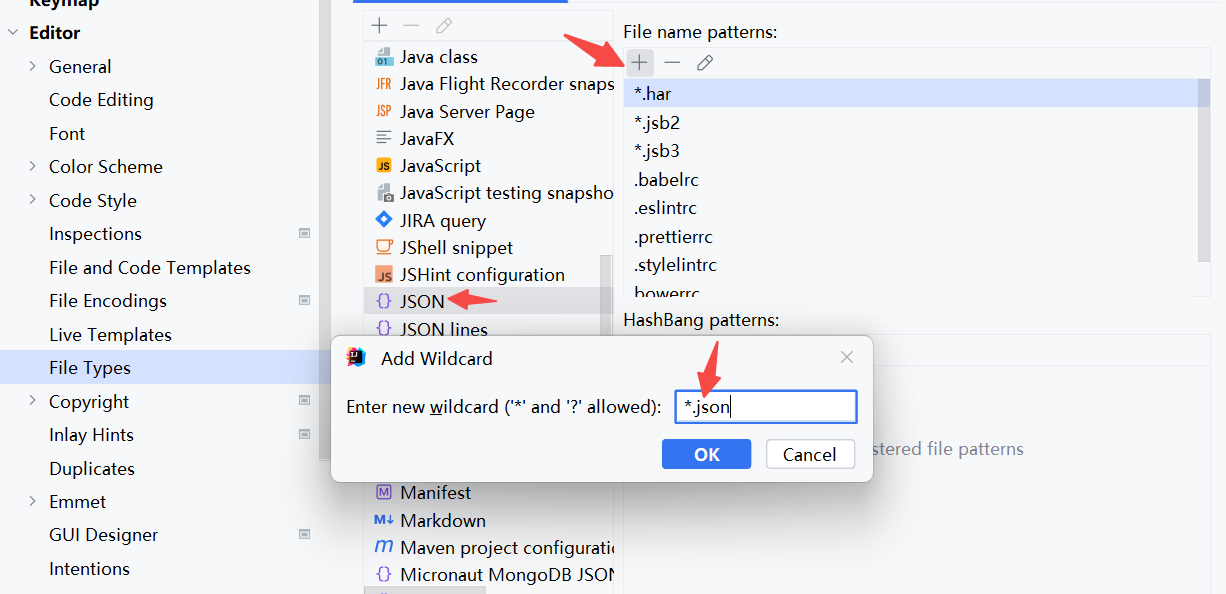 idea识别json格式为json